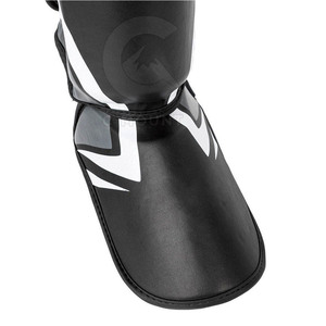 Protège-tibias de sécurité de boxe de haute qualité Protection des pieds Protège-tibias de couleur unie Protège-tibias en cuir MMA - Product Image 4
