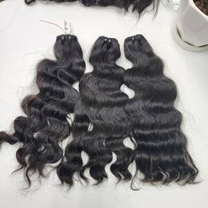 Vague naturelle Remy cheveux vierges cambodgiens 100% cheveux humains Machine Double trame cheveux tissage Extensions un donneur non traité - Product Image 2