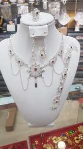 ชุดเครื่องประดับแฟชั่นสไตล์วินเทจชุบทอง24K ประกอบด้วยสร้อยคอ comoros mayotte ต่างหูกำไลข้อมือเข็มกลัด USA France - Product Image 2