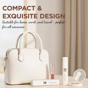 Depiladora Eléctrica Portátil 2 en 1 con Cuchilla Única Recargable, LED Integrado, Depilación Facial, Labial y Corporal - Product Image 3