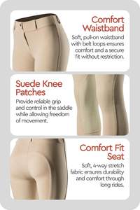 Wholesale High Waist Horse Riding Breeches Women Silicone Full Seat <b>Jodhpurs</b> Elastic Equestrian Trousers Jodhpur & Breeches - Product Image 5