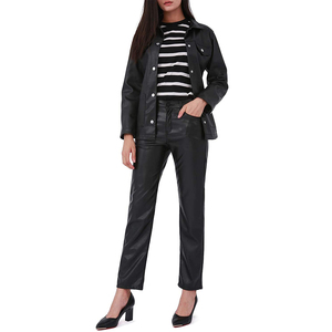 Pantalones de Cuero Genuino para Mujer, Estilo Moderno, Ecológicos, Transpirables, de Frente Plano, para Invierno 2026 - Product Image 4