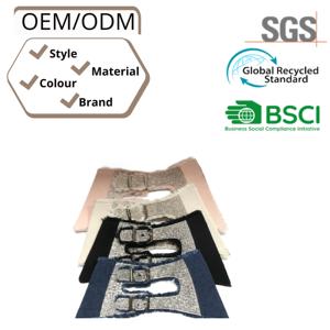 Accesorios para la parte superior de zapatos, sandalias y pantuflas con doble hebilla y pedrería, venta directa de fábrica - Product Image 4