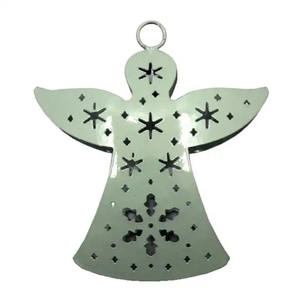Stylish Christmas Holiday Decorative Hanging <b>Angel</b> <b>Ornament</b> Handmade Pink Powder Coated Iron Hanging <b>Angel</b> - Product Image 4
