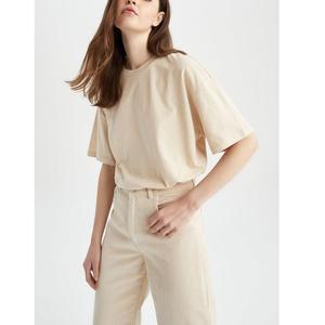 Camisetas Casuales de Manga Corta para Mujer, Talla Grande, Transpirables, 100% Algodón, con Opciones de Bordado y Logotipo, Proveedor BD - Product Image 5