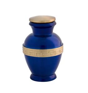 Marble Design Blue & Black Color <b>Keepsake</b> Urn <b>for</b> Human <b>Ashes</b> New Arrival Aluminum <b>Keepsake</b> Urn <b>for</b> Sale - Product Image 6