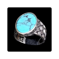 Bague en argent sterling 925 pour homme avec moissanite, finition polie, idéale pour les occasions formelles, décontractées ou de fête
