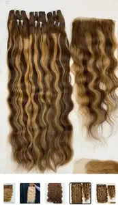 "Fourniture d'usine Extensions de cheveux humains Remy indiens noirs naturels (paquet de vague droite vierge Grade 12A)" - Product Image 4