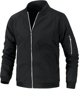Blouson aviateur décontracté pour hommes taille XL matelassé d'hiver avec fermeture à glissière et col montant en toile Matériau ODM Type d'approvisionnement - Product Image 2