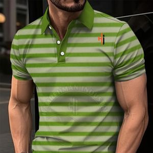 2024 nouveauté haute qualité hommes à manches courtes polos Logo personnalisé vêtements de golf maillot usine directe surdimensionné solide - Product Image 1