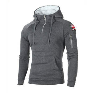 Sudadera con Capucha Gruesa con Cremallera y Forro Polar Bordado para Hombre y Mujer, 100% Algodón Transpirable - Product Image 3