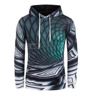 Sweats à capuche par sublimation à prix réduit en usine OEM Sweats à capuche par sublimation personnalisés Sweatshirts à capuche - Product Image 3