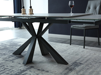 Mécanisme de table extensible en acier Ram Industrie Série N51 - Design moderne gris foncé, capacité 80 kg, pour cuisine, salle à manger, salon