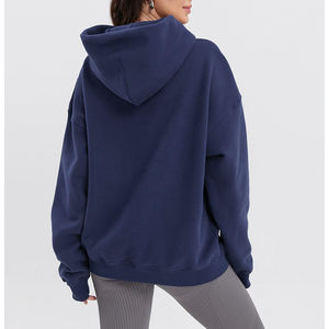 Wholesale Unisex Polyester Cotton Fleece Pullover Hoodies Manufacturer Custom Logo <b>Black</b> Plain Blank Men hoodies <b>Sweatshirt</b> - Product Image 2