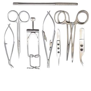 Kit de nettoyage ophtalmologique pour grands chiens, ensemble d'instruments chirurgicaux ophtalmiques vétérinaires réutilisables en acier inoxydable pour hôpital vétérinaire - Product Image 4