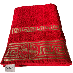 Serviette de bain de luxe 50x100cm avec votre couleur, design et taille au choix, 100% coton, douce et absorbante, vente en gros avec étiquette privée - Product Image 2