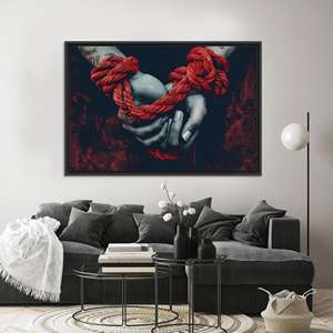 Decoración de Pared Moderna: Lienzo Impreso con Diseño Elegante, Lienzo con Marco Negro - Product Image 1