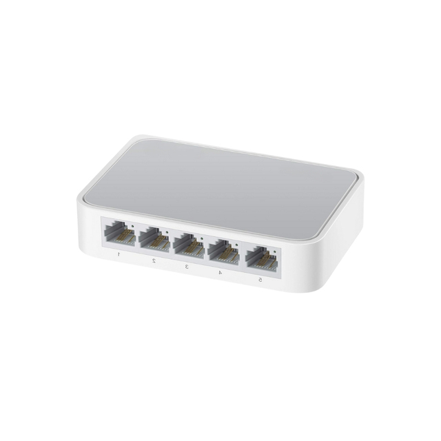 TP-Link TL-SF1005D Ethernet Splitter | 5-Port Fast Network Switch | Silent Fanless Desktop Hub | Made in India