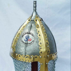 นอร์แมนหมวกกันน็อคคริสมาสต์มีคุณภาพดีที่สุดหมวกกันน็อคยุคกลางเกราะไวกิ้งกับ Chain Mail - Product Image 4