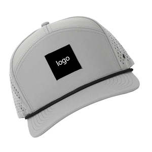 Casquettes de golf snapback imperméables à 7 panneaux personnalisables, respirantes, en peluche, avec découpe laser en forme de feuille, marqueur de balle, casquette de camionneur pour la rue et l'extérieur - Product Image 3