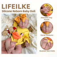 Poupée Bébé Reborn Fille en Silicone Réaliste de 22 pouces, Personnalisable en Gros, avec Mains Réalistes, Cadeau Parfait pour Compagnon de Vie, Muneca Bebé Reborn