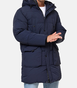 Chaqueta de Plumón Gruesa y Cuadrada de Color Liso Original Personalizada para Invierno, Chaqueta de Plumón de Pato para Hombre - Product Image 5