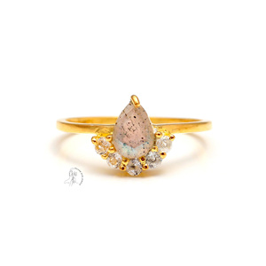 Pierre de lune arc-en-ciel naturelle 925 bague en argent Sterling massif bleu feu pierre de lune arc-en-ciel bague en argent faite à la main bague unisexe bijoux - Product Image 2