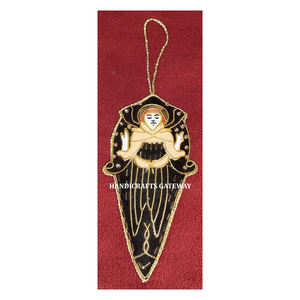 Adornos Navideños de 25 de Diciembre, Nuevo Diseño de Calidad Hecho a Mano en Color Negro con Forma de Ángulo, Adorno Colgante para Árbol de Navidad - Product Image 1