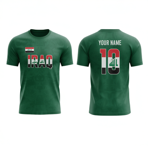Conjunto de Camiseta de Fútbol de Irak con Nombre y Número Personalizados para la Copa Mundial 2026, Ropa para Fanáticos - Product Image 2
