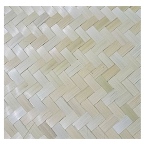 แผ่นไม้ไผ่สานงานฝีมือแบบดั้งเดิมแผ่นตกแต่งสำหรับโครงการศิลปะ - Product Image 1