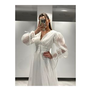 ชุดราตรีแขนบอลลูน En4885 4885ใหม่ชุดเดรสออกงาน
