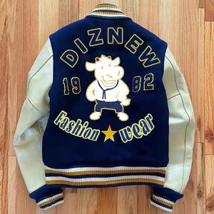 2025 nouveauté haute qualité laine varsité veste hommes meilleure conception Logo personnalisé impression Chenille patchs col montant hiver - Product Image 2