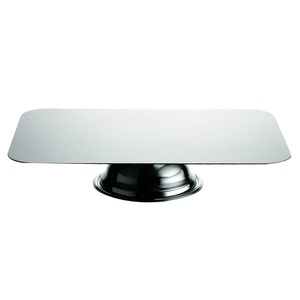 Royal & Trending Design Bandeja brillante de metal de acero inoxidable Artesanía Bandeja redonda con acabado martillado y bordes enrollados vintage - Product Image 2