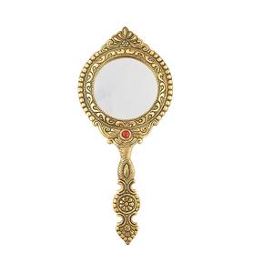 Miroir mural en métal doré à forte valeur ajoutée avec cadre décoratif Décoration intérieure pour l'exportation d'espaces en laiton - Product Image 6