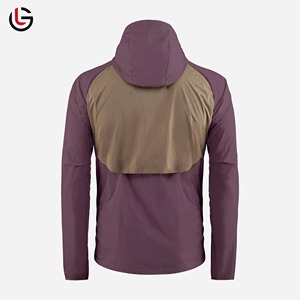 Veste coupe-vent pour homme de qualité supérieure, imperméable, col montant, capuche, caractéristiques réglables, logo frontal, vente en gros, hiver - Product Image 3