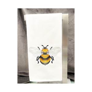 Serviettes de cuisine brodées en coton biologique blanc mosaïque de golf de qualité supérieure 50x70cm 220 GSM certifié GOTS serviettes de qualité hôtelière au toucher doux - Product Image 3