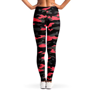 Cintura alta 92% poliéster 8% Spandex Yoga Leggings transpirable gimnasio estampado Atlético deportes apretado Yoga pantalón para entrenamiento - Product Image 2