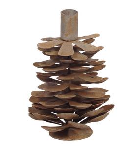 Bougeoir Antique rouille support décoratif en fer de noël naturel pour la maison fête de vacances mariage décoration de noël - Product Image 1