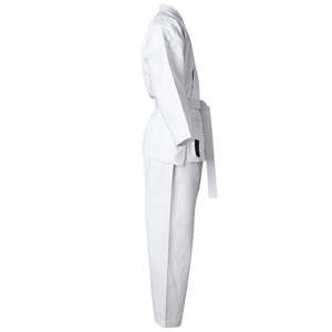 Uniforme de karaté en coton blanc de haute qualité, couleur rouge personnalisée, 100% coton, vente chaude, léger, uniforme d'arts martiaux - Product Image 3