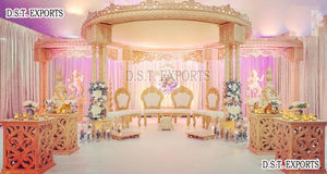 Mandap en bois de style sud-indien pour les événements au Royaume-Uni, achetez les mandaps de mariage gujratis les plus populaires au prix d'usine, vente à Londres - Product Image 3