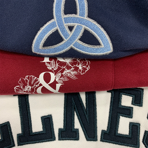 Alta calidad de las mujeres de uso diario de lana logotipo personalizado marfil Color sólido cuello falso pulóver de gran tamaño para jóvenes sudadera de peso pesado - Product Image 3