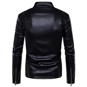 Chaqueta transpirable de cuero pesado de motorista clásico 2024, chaqueta de cuero Original para hombre, chaqueta de motocicleta con etiqueta privada personalizada - Product Image 4