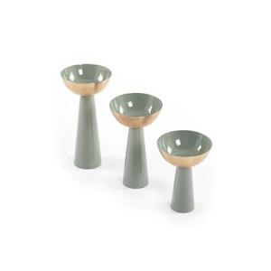 <b>Set</b> of 3 Metal <b>Dessert</b> <b>Bowls</b> Simple Tableware for Wedding Food Serving Hotel Kitchenware at Wholesale Price - Product Image 1