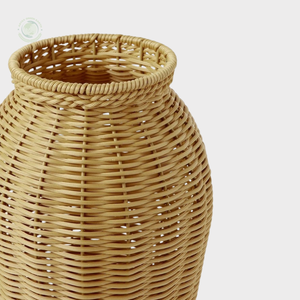 Vase en rotin tissé à la main fabriqué au Vietnam matériau écologique pour la décoration intérieure et la décoration de la vaisselle en gros - Product Image 2