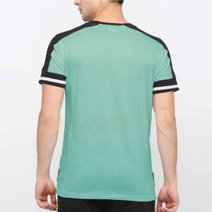 Camisetas ajustadas para hombre con logotipo personalizado, transpirables y cómodas, de algodón/fibra de bambú disponible a granel - Product Image 3