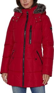 Long Men's Canvas Heavyweight Puffer <b>Jacket</b> with Faux <b>Fur</b> Lined <b>Hood</b> Winter 2026 - Product Image 4
