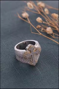 Luxury Design Lab Grown Moissanite Diamond Iced Out Wedding <b>Ring</b> 925 <b>Silver</b> Hip Hop 18k Gold Plated <b>Man</b> <b>Rings</b> for Gifts - Product Image 5