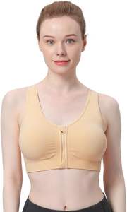 20225 Adjustable Size Sports Bra High-strength Shockproof Fitness Vest Plus Size Women's Front Zip Yoga Bra - Product Image 5