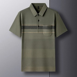 polo t-<b>shirt</b> 2024 Summer New Men's Short-sleeved T-<b>shirt</b> Thin Pocket Men's Lapel Ice Silk Polo <b>Shirt</b> Tops - Product Image 3