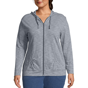 Sudaderas con Capucha Extra Grandes para Mujer, Personalizadas al por Mayor, de Felpa Gruesa de 380 g/m², con Logotipo Frontal, Cierre de Cremallera Ecológico - Product Image 1